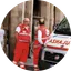 Due soccorritori Esa Life Medical accanto a un'ambulanza in servizio a Roma