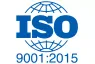 Logo della norma ISO 9001:2015 per i sistemi di gestione della qualità