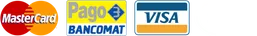 Accettiamo pagamenti con carte di credito e Bancomat
