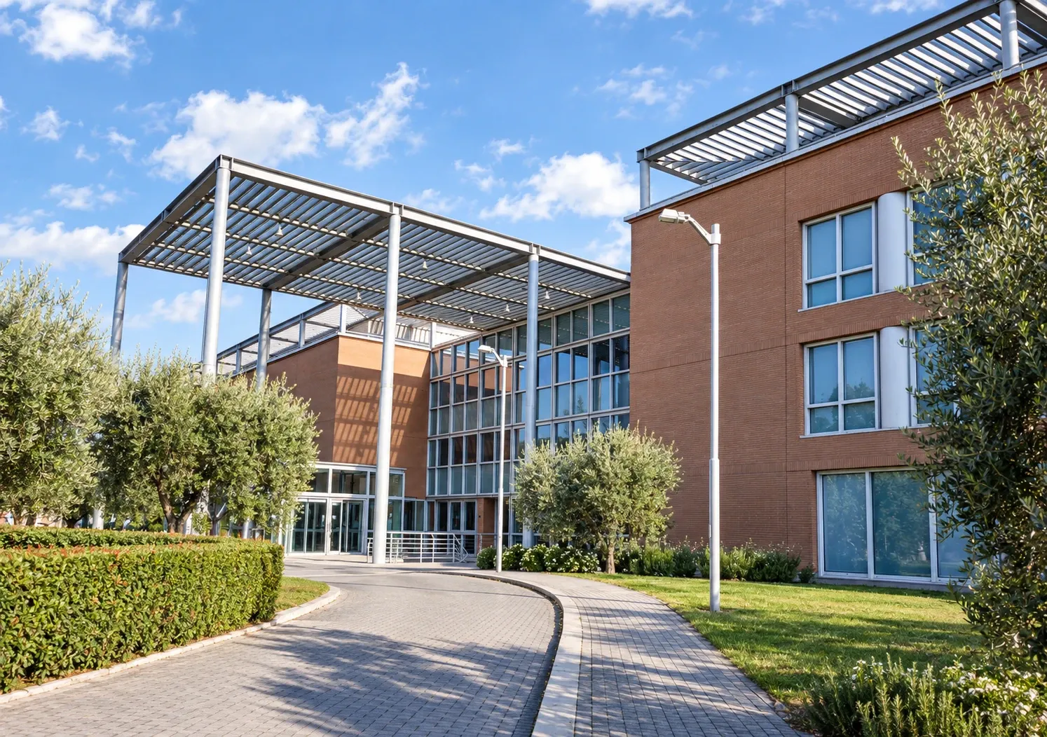 Ingresso del Policlinico Universitario Campus Bio-Medico di Roma