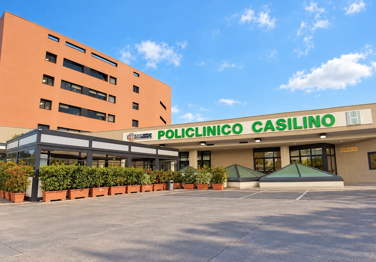 Ingresso del Policlinico Casilino a Roma
